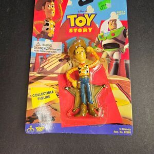 New Woody Sheriff Toy Story 1 Collectible Figure Thinkway Disney 1995 4"